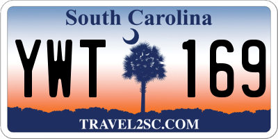 SC license plate YWT169