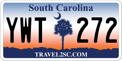 SC license plate YWT272