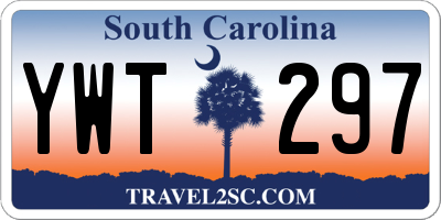SC license plate YWT297