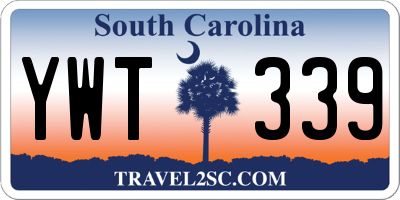 SC license plate YWT339