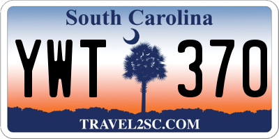 SC license plate YWT370