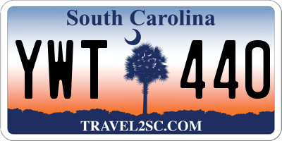 SC license plate YWT440