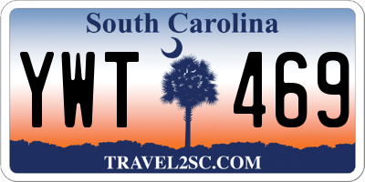 SC license plate YWT469