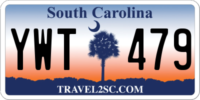 SC license plate YWT479
