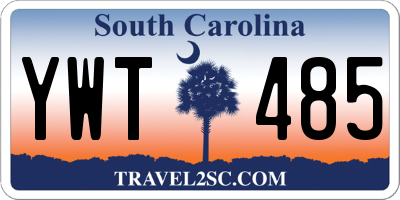 SC license plate YWT485