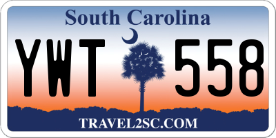 SC license plate YWT558