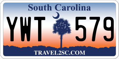 SC license plate YWT579