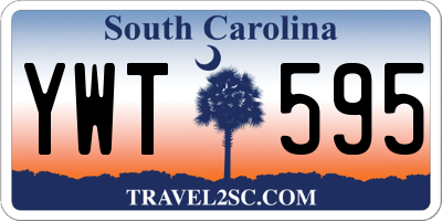 SC license plate YWT595