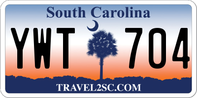 SC license plate YWT704