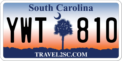 SC license plate YWT810