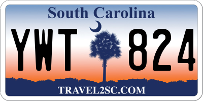 SC license plate YWT824