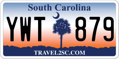 SC license plate YWT879