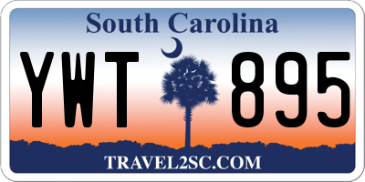 SC license plate YWT895