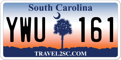 SC license plate YWU161