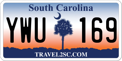 SC license plate YWU169