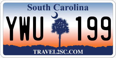 SC license plate YWU199