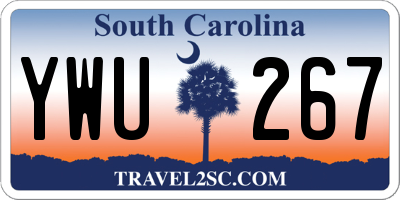 SC license plate YWU267