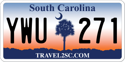 SC license plate YWU271