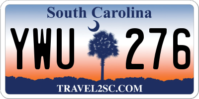 SC license plate YWU276