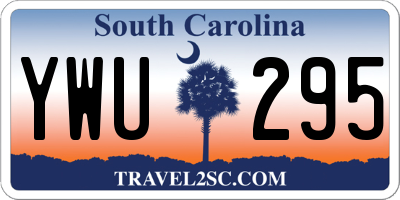 SC license plate YWU295