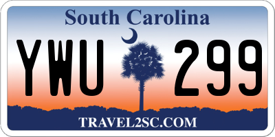 SC license plate YWU299