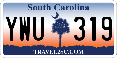 SC license plate YWU319