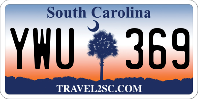 SC license plate YWU369