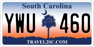 SC license plate YWU460