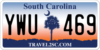 SC license plate YWU469