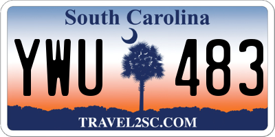 SC license plate YWU483