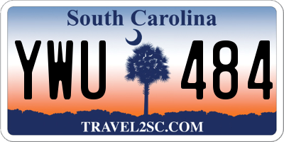 SC license plate YWU484