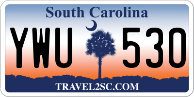 SC license plate YWU530