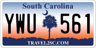 SC license plate YWU561