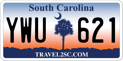 SC license plate YWU621
