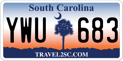SC license plate YWU683