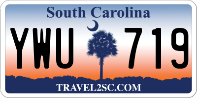 SC license plate YWU719