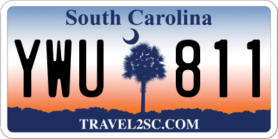 SC license plate YWU811