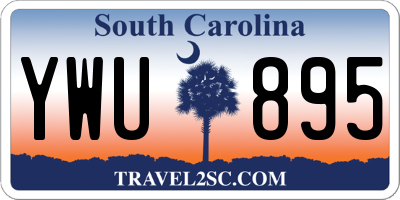 SC license plate YWU895