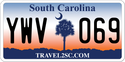 SC license plate YWV069