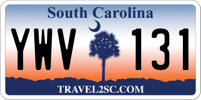SC license plate YWV131