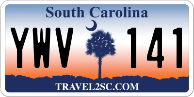 SC license plate YWV141