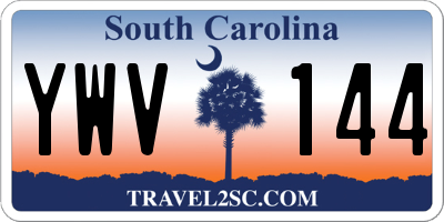 SC license plate YWV144