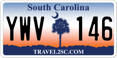 SC license plate YWV146
