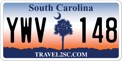 SC license plate YWV148