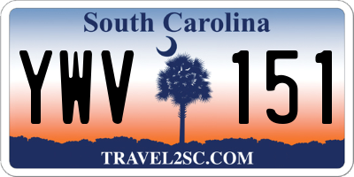 SC license plate YWV151
