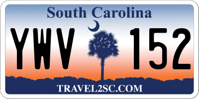 SC license plate YWV152