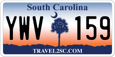 SC license plate YWV159