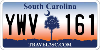 SC license plate YWV161