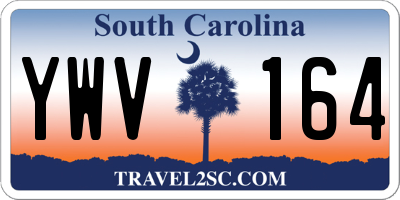 SC license plate YWV164