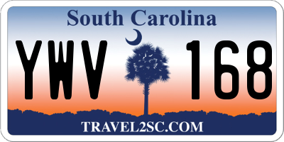SC license plate YWV168